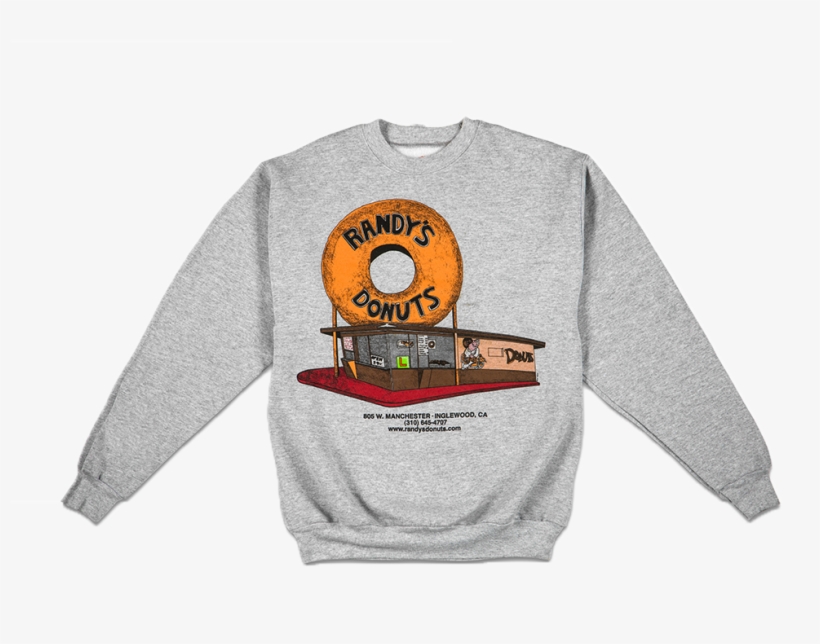 Gray Crew Sweatshirt - Long-sleeved T-shirt, transparent png #9464189