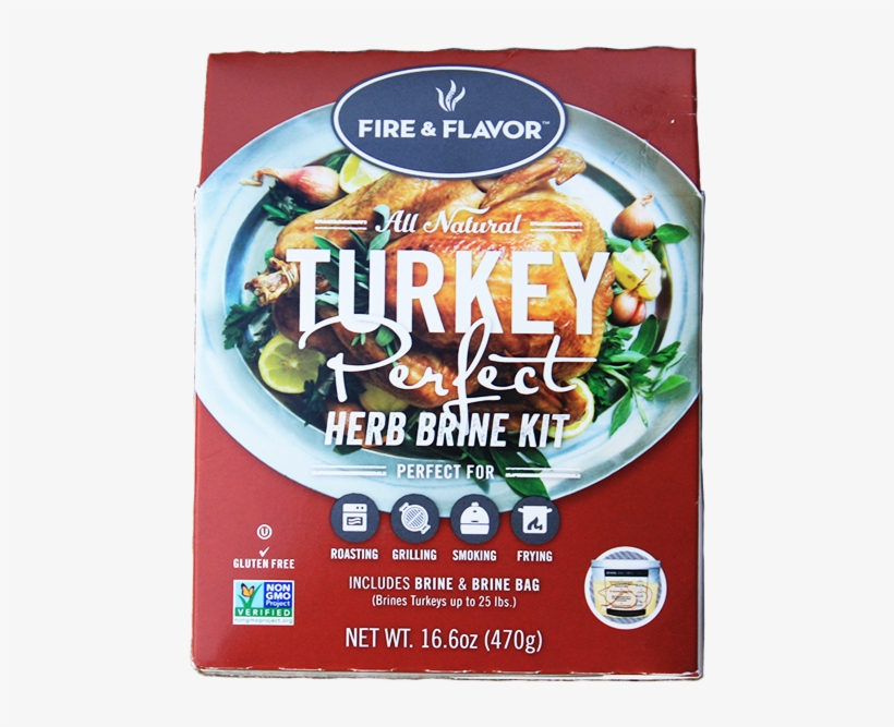 Fire & Flavor Turkey Perfect Herb Brine Kit At The - Fire And Flavor Turkey Brine Kit, transparent png #9464258
