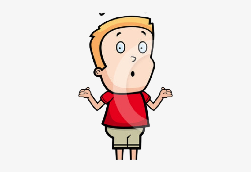Professional Clipart Confused - Cartoon Boy, transparent png #9464304
