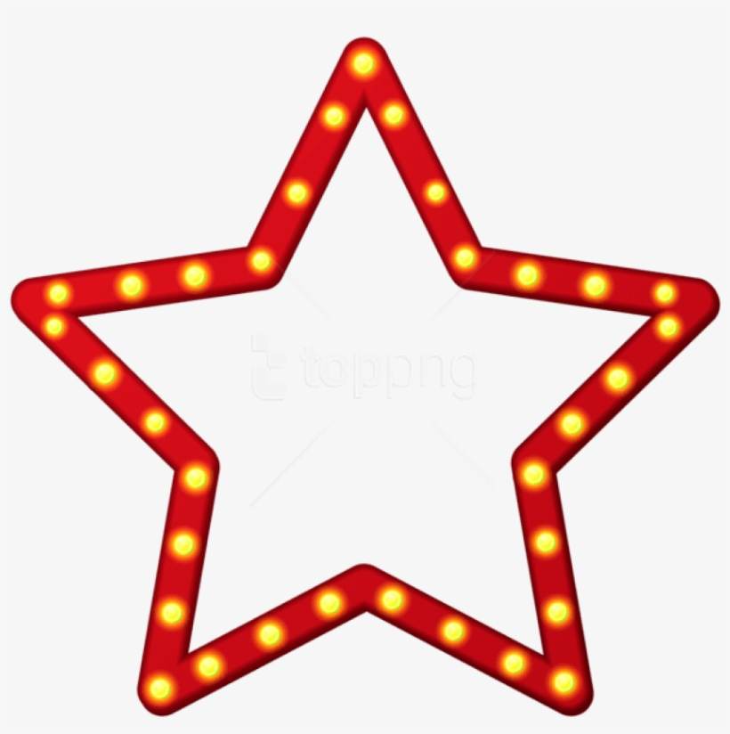 Free Png Download Red Star Border Frame Png Clipart - Red Star Frame Png, transparent png #9465633