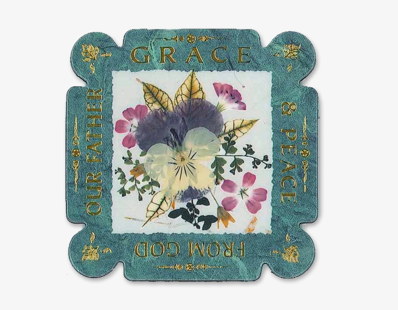 Grace & Peace From God Scripture Magnet - Jasmine, transparent png #9465871