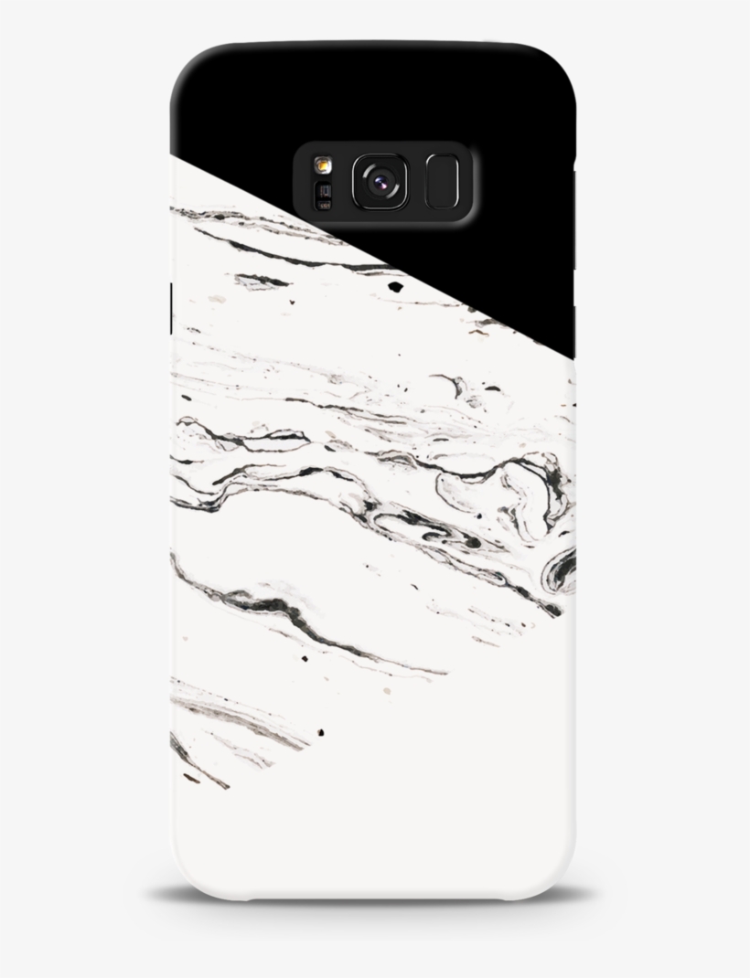 Geometric White Marble Textured Cover Case For Samsung - Iphone, transparent png #9466177
