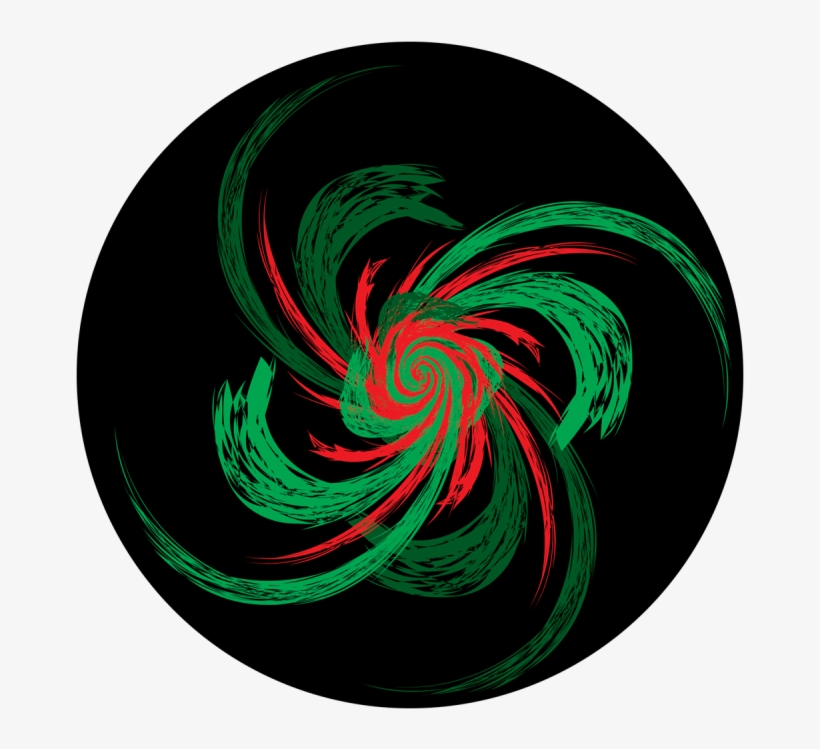Christmas Swirl - Circle, transparent png #9466433