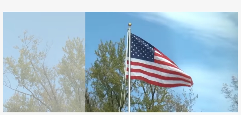 American Flag Flying 885×380 Fw - Flag Of The United States, transparent png #9467593