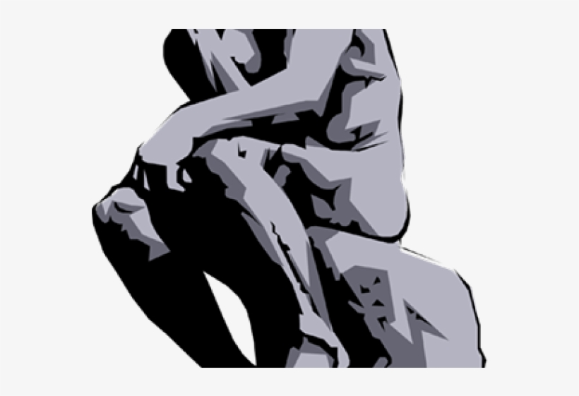 Sculpture Clipart The Thinker, transparent png #9468267