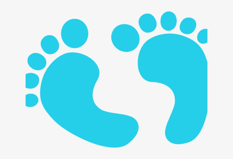 Footprints Clipart Baby Boy - Baby Feet Clipart Png, transparent png #9468384