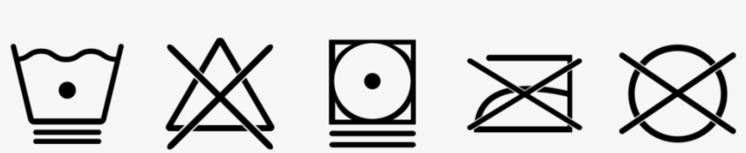 Laundry-symbols - Waschhinweise Png, transparent png #9468480