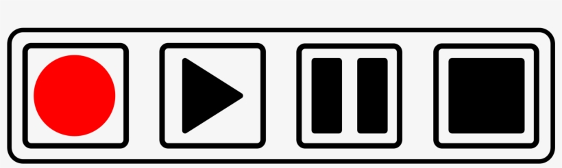 Computer Icons Button Cassette Deck Media Player Tape - Radio Buttons Play Pause, transparent png #9469742