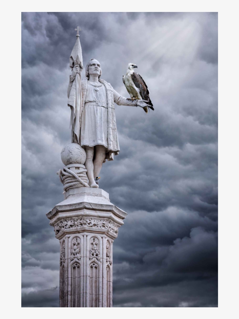 Los Ojos De Colón - Statue, transparent png #9470148