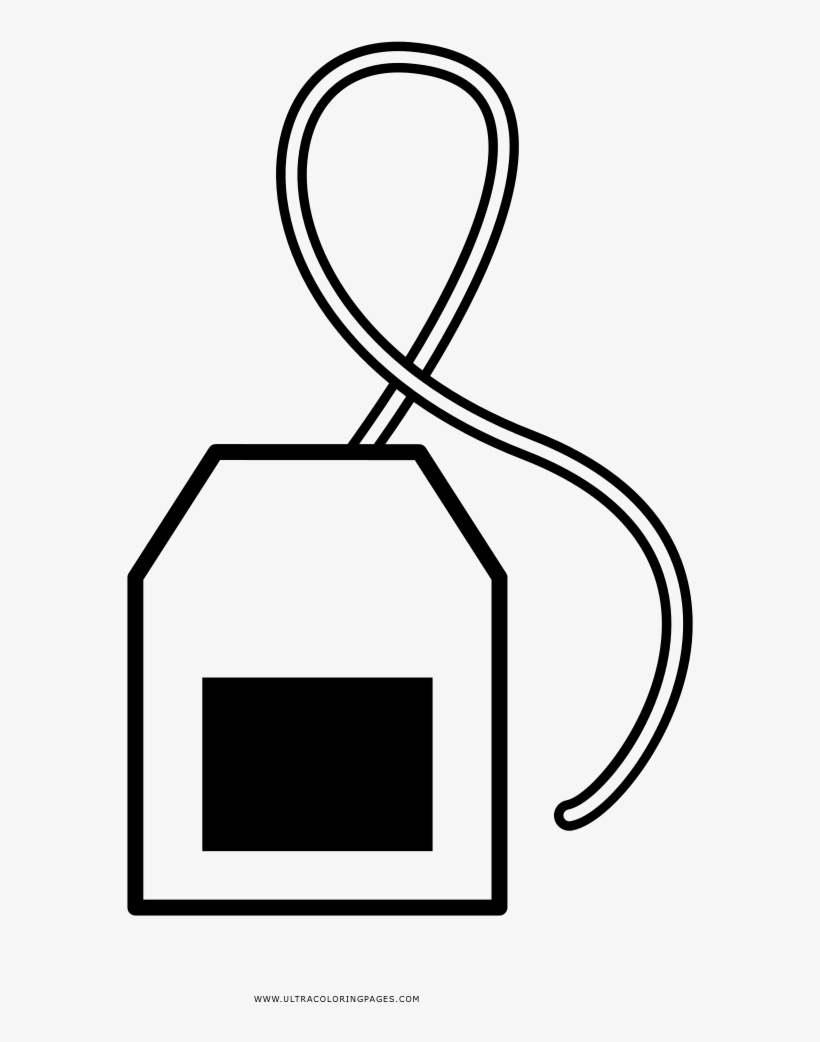 Tea Bag Coloring Page, transparent png #9470419