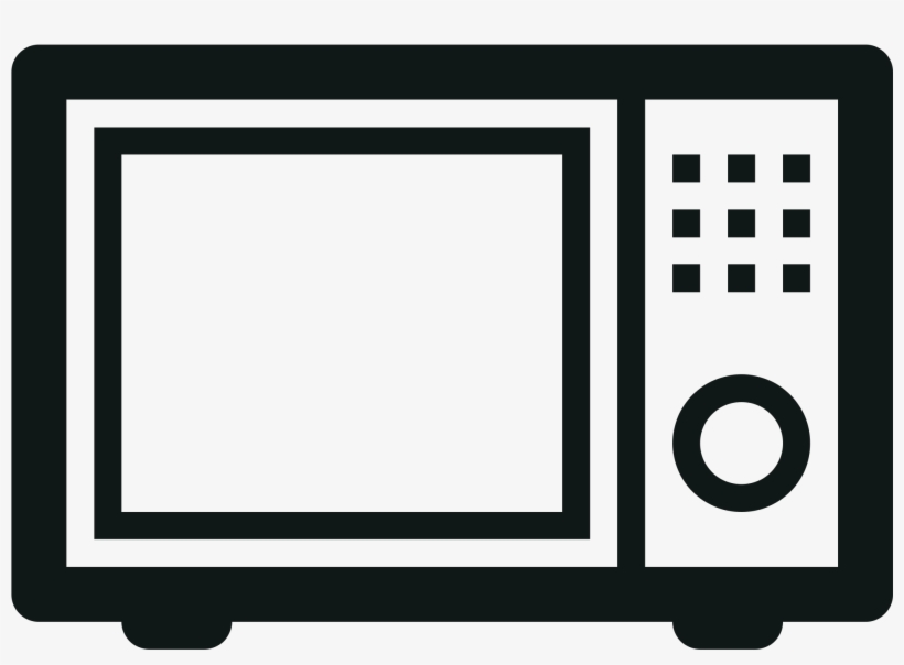 Microwave Oven - Microwave Png Black White, transparent png #9470426