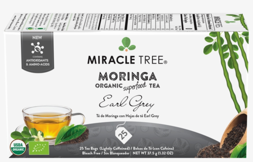 Organic Moringa Superfood Tea, 25 Individually Sealed - Miracle Tree Moringa Organic Tea, transparent png #9470428