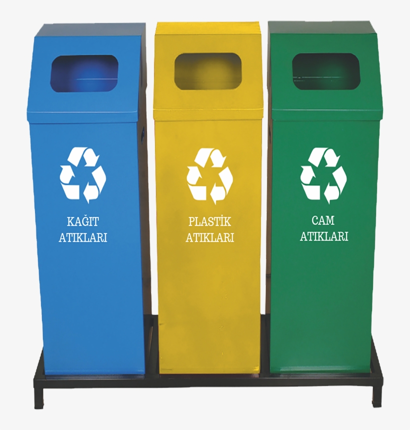 Tm 247 Square Recycle Bin Painted Base - Plastic, transparent png #9471160