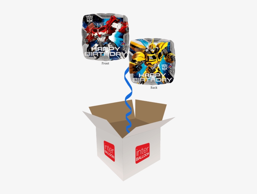 2-sided Transformers Happy Birthday Square - Balloon, transparent png #9471814