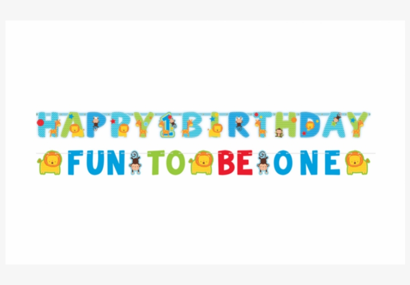 Party Supplies One Wild Boy First Birthday Letter Banner - Graphic Design, transparent png #9471883