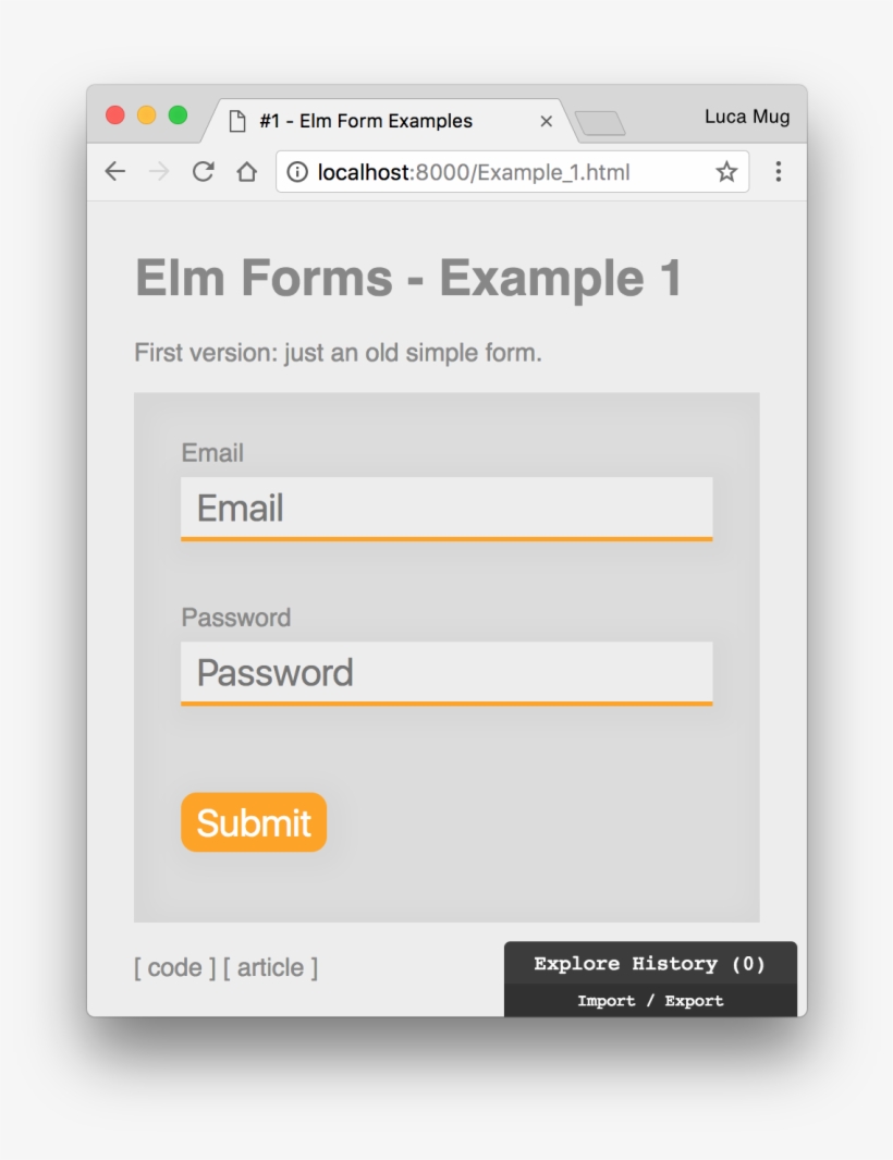 Example 1 An Old-fashion Form In Elm - Formação Da Urina, transparent png #9472062