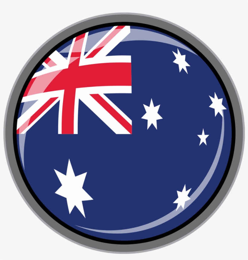 Australia Flag Round, transparent png #9472502