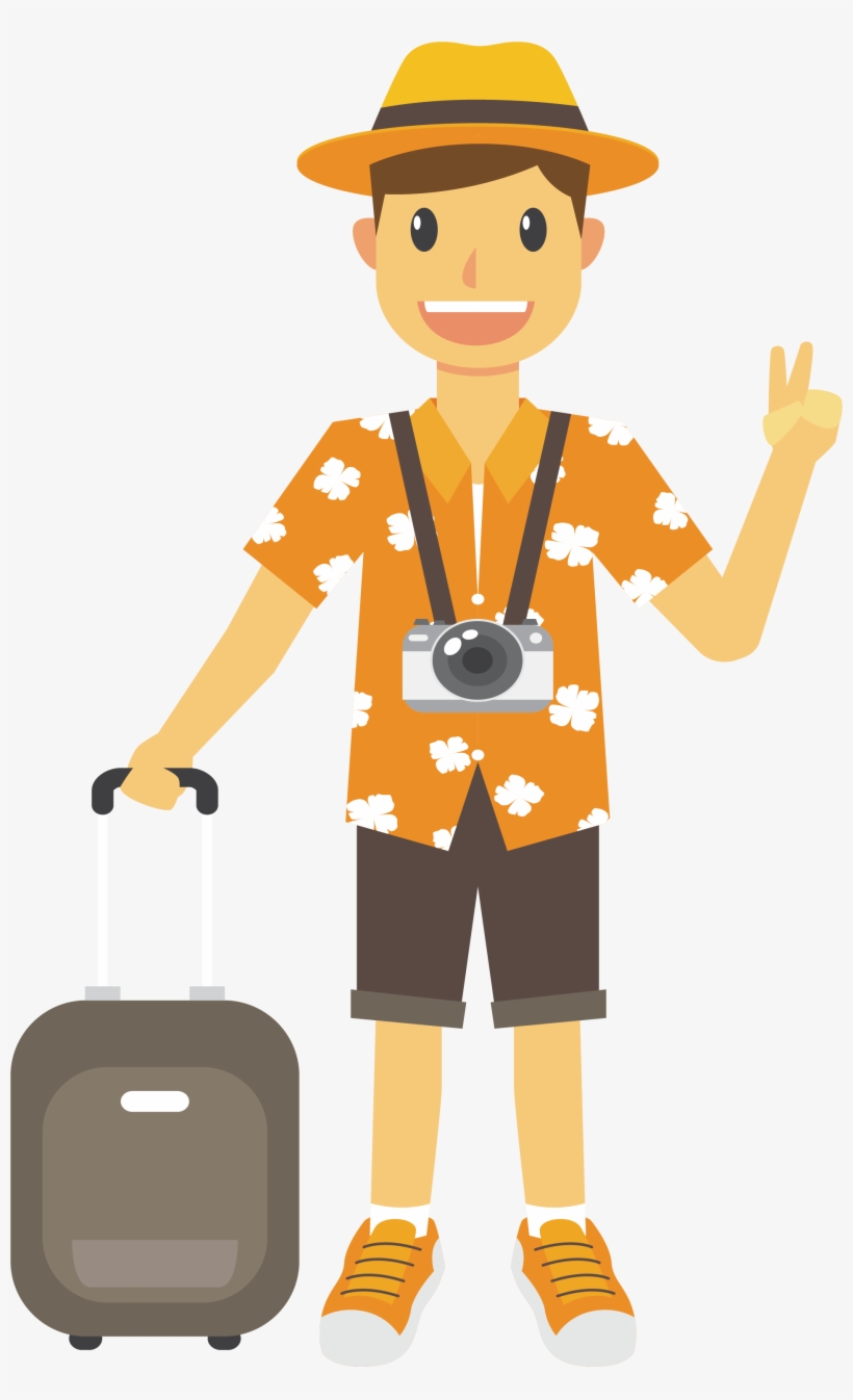 Tourism Euclidean Vector Clip Art - Tourist Clipart Png, transparent png #9472871