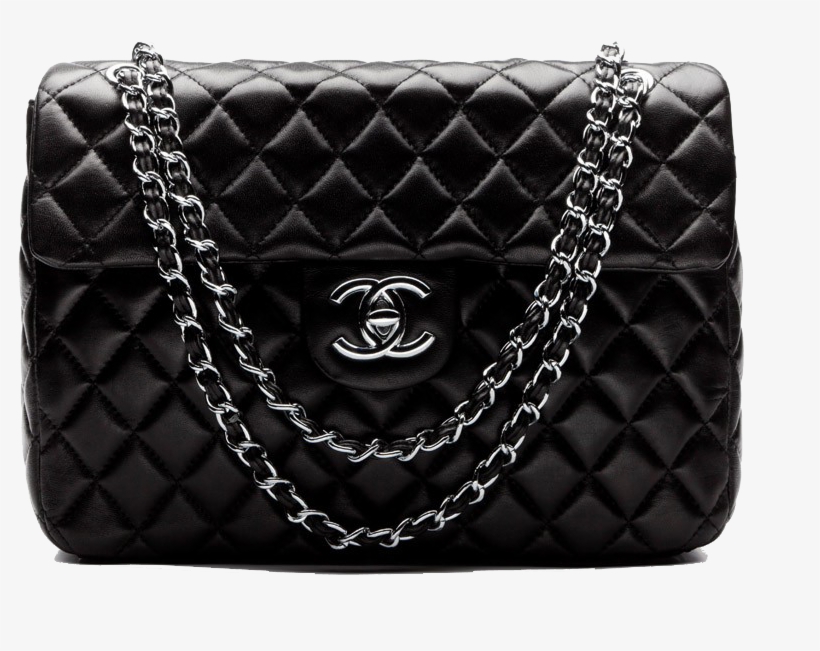 Handbag Bag Black Chanel Perfume Free Hq Image Clipart - Chanel Bag No Background, transparent png #9474644
