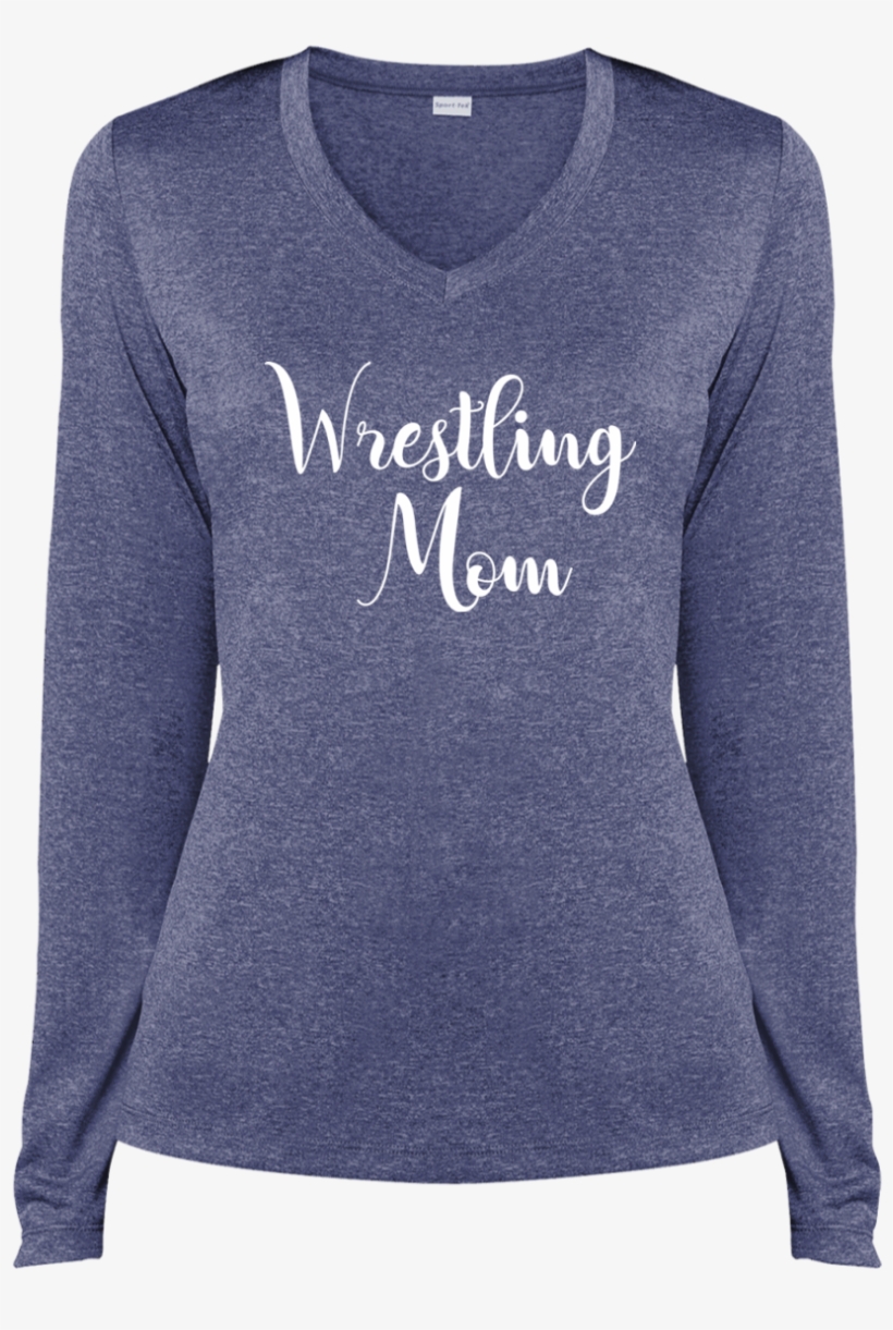 Wrestling Mom Dri Fit V Neck T Shirt - Shirt, transparent png #9475355