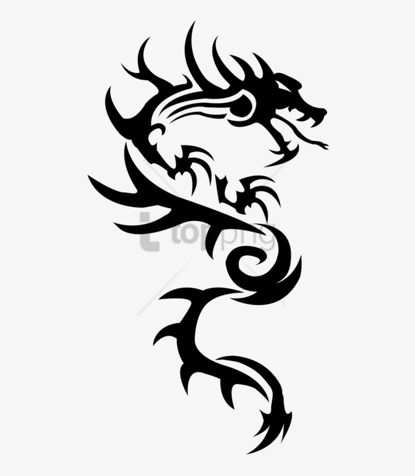 Free Png Dragon Simple Tattoo Png Image With Transparent - Tattoo Transparent, transparent png #9475570