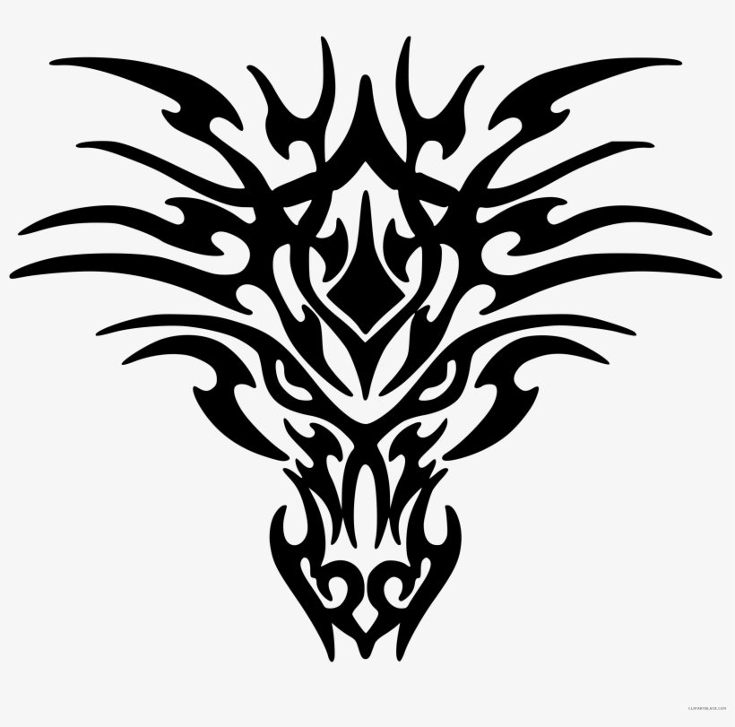Clip Black And White Library Dragon Clipartblack Com - Dragon Pics Black And White, transparent png #9475573