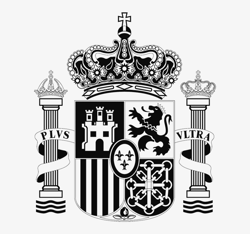 Spain Logo Vector Ai Free Download - Escudo De España En Negro, transparent png #9475910