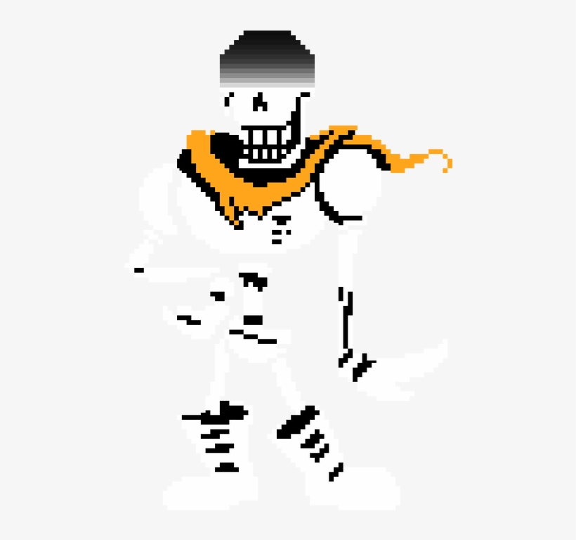 Papyrus Is Now Aware Of Your Multiple Resets And Genocide - Papyrus Colored Grid, transparent png #9476330