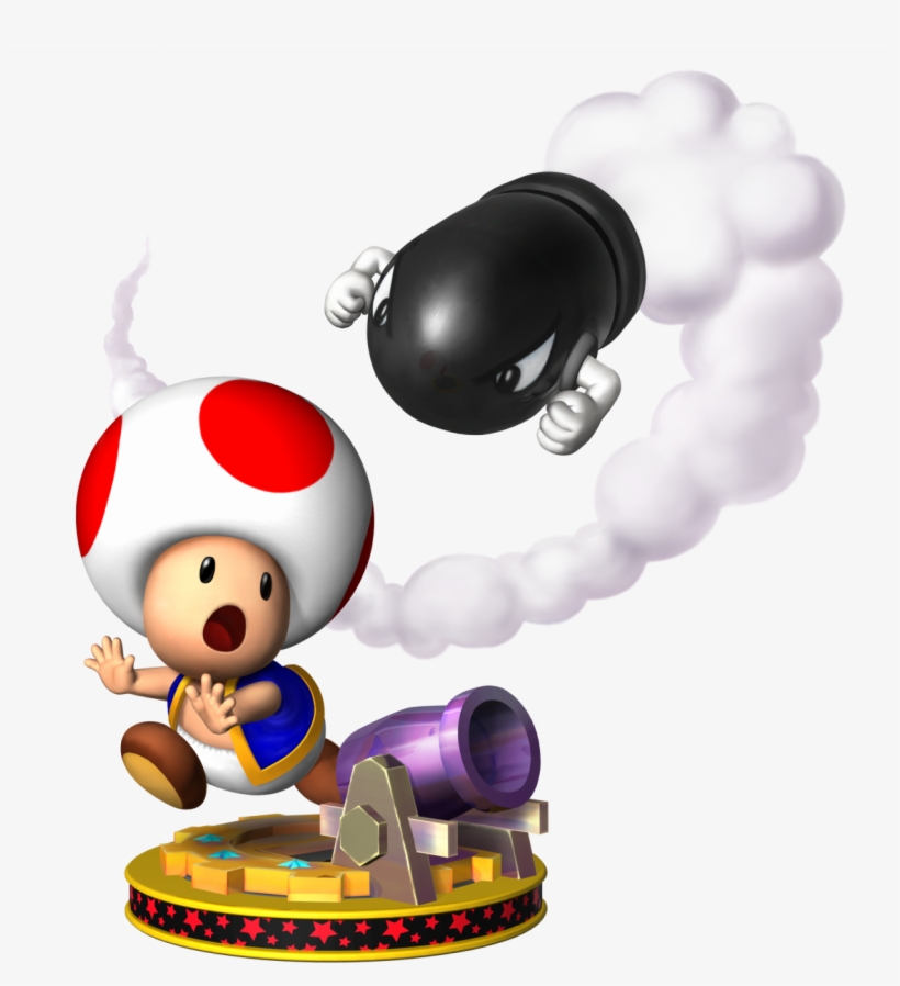 Mario Party 5 Toad Official Artwork Bullet Bill - Toad Mario Party Cheer, transparent png #9476379