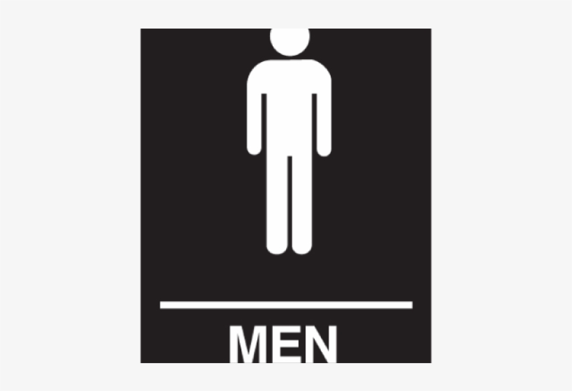 Mens Bathroom Sign - Mens Restroom Braille, transparent png #9476568