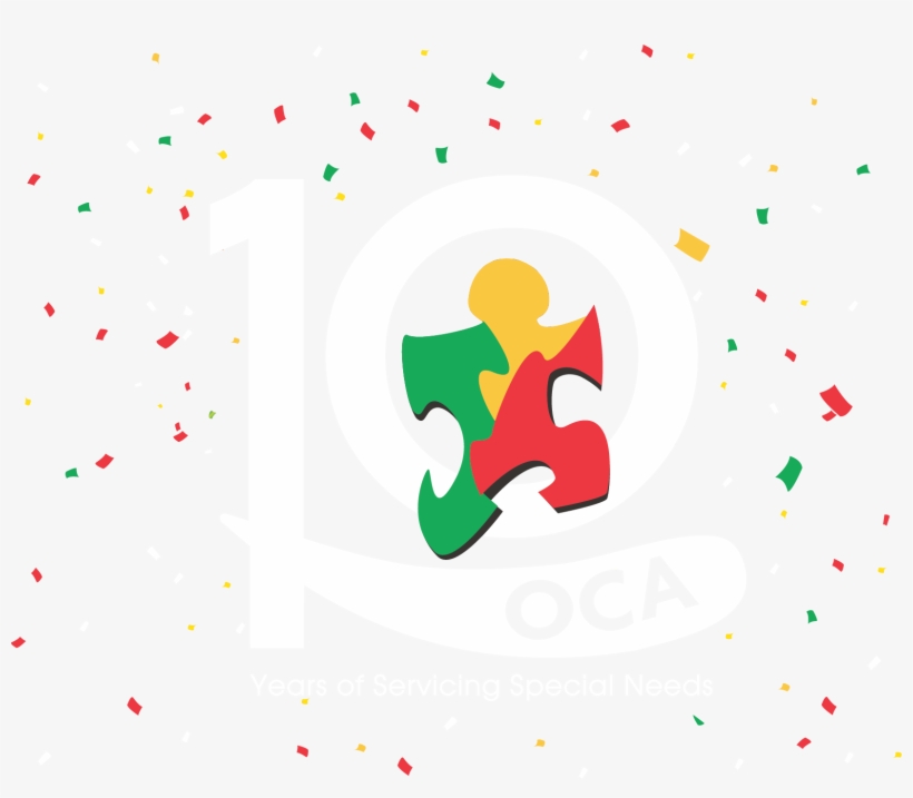 Oca 10 Confetti White - Graphic Design, transparent png #9476665