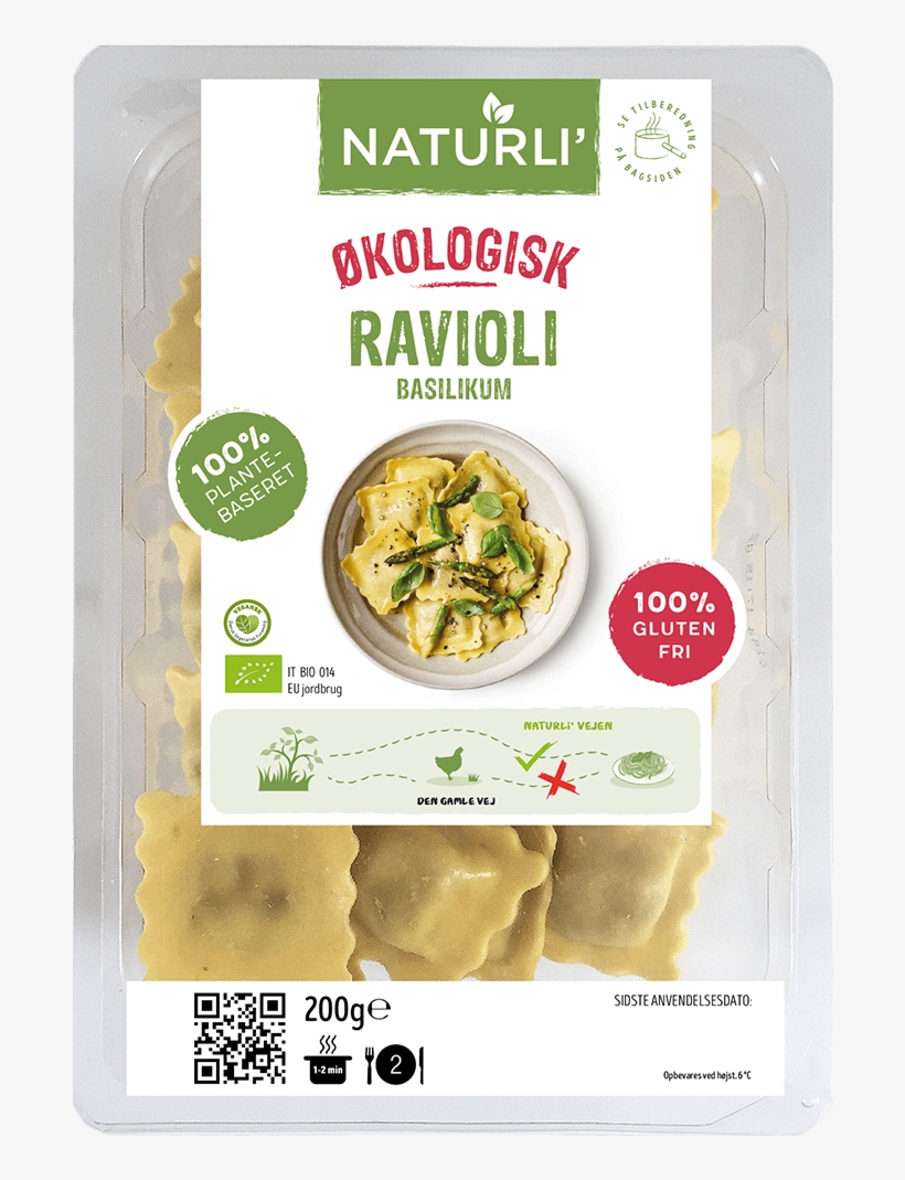 Ravioli Med Basilikum - Naturli Pasta, transparent png #9477136