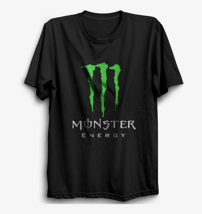 Monster Energy Half Sleeve Black - Monster Energy Drink, transparent png #9479204