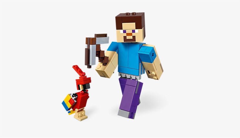 Minecraft™ Steve Bigfig With Parrot - Minecraft Steve, transparent png #9479488
