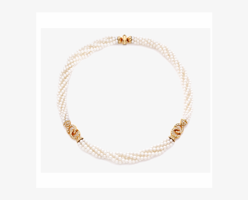 Pearls And Gold Necklace - Pearl, transparent png #9479865