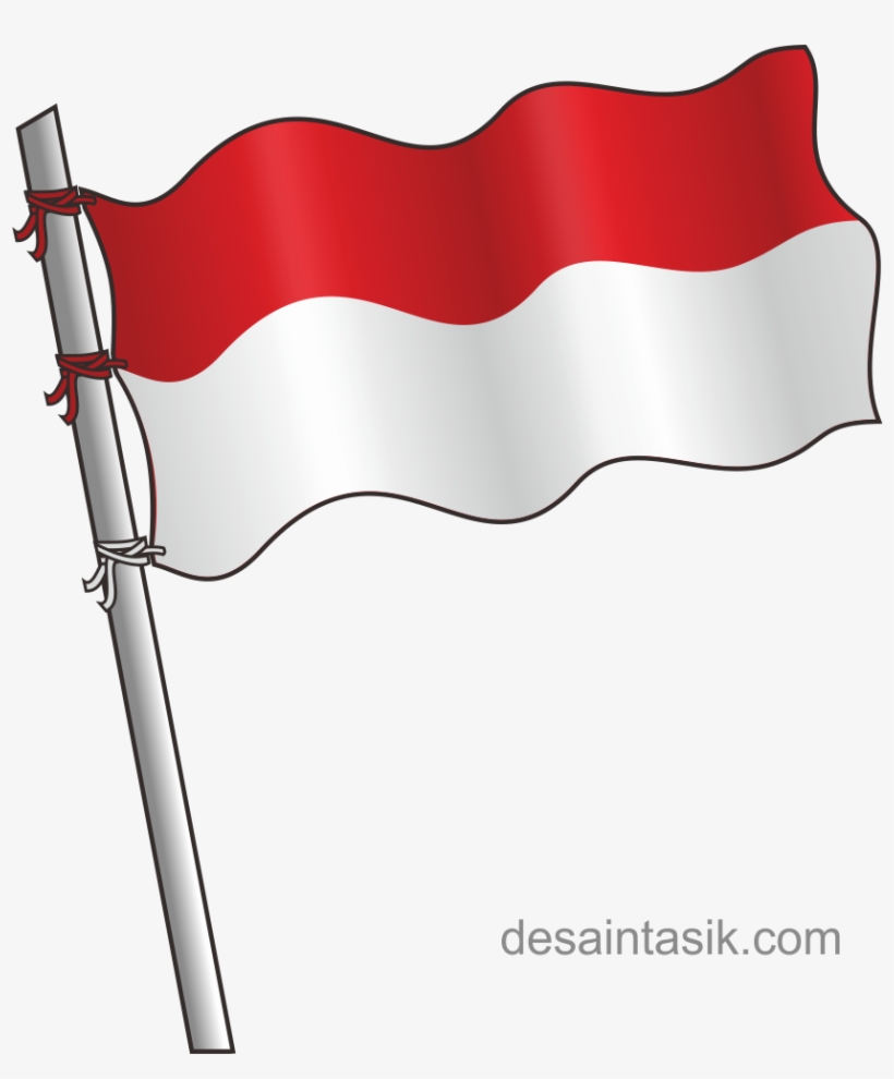 Menggam Gambar Bendera  Indonesia Undang Undang Nomor 24 