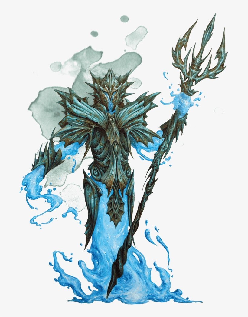 Monsters For Dungeons & Dragons Fifth Edition (5e) - Water Elemental Myrmidon 5e, transparent png #9481084