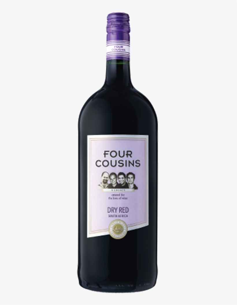 Home / Wine Type / Red Wine - Four Cousins Dry Wine, transparent png #9482291