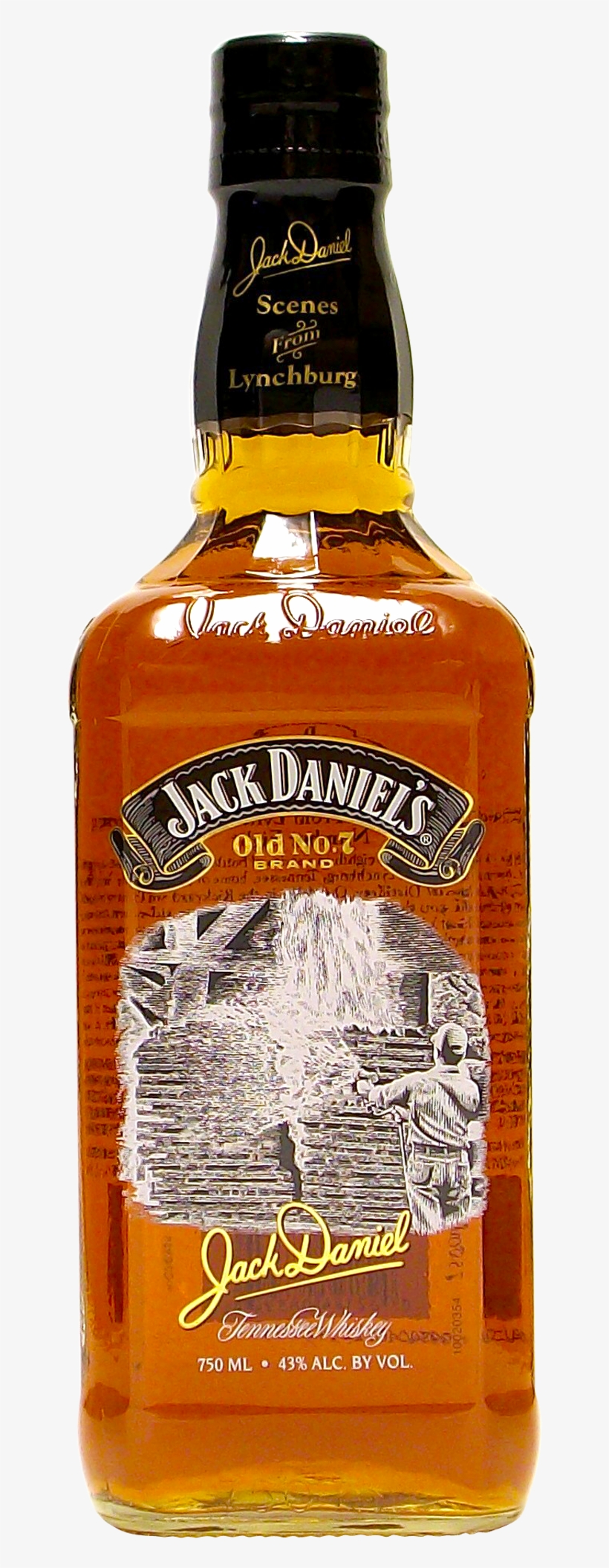 Бутилки На Джак Даниелс Jack Daniels Bottle, Jack Daniels - Jack Daniel's Scenes From Lynchburg 8, transparent png #9482379