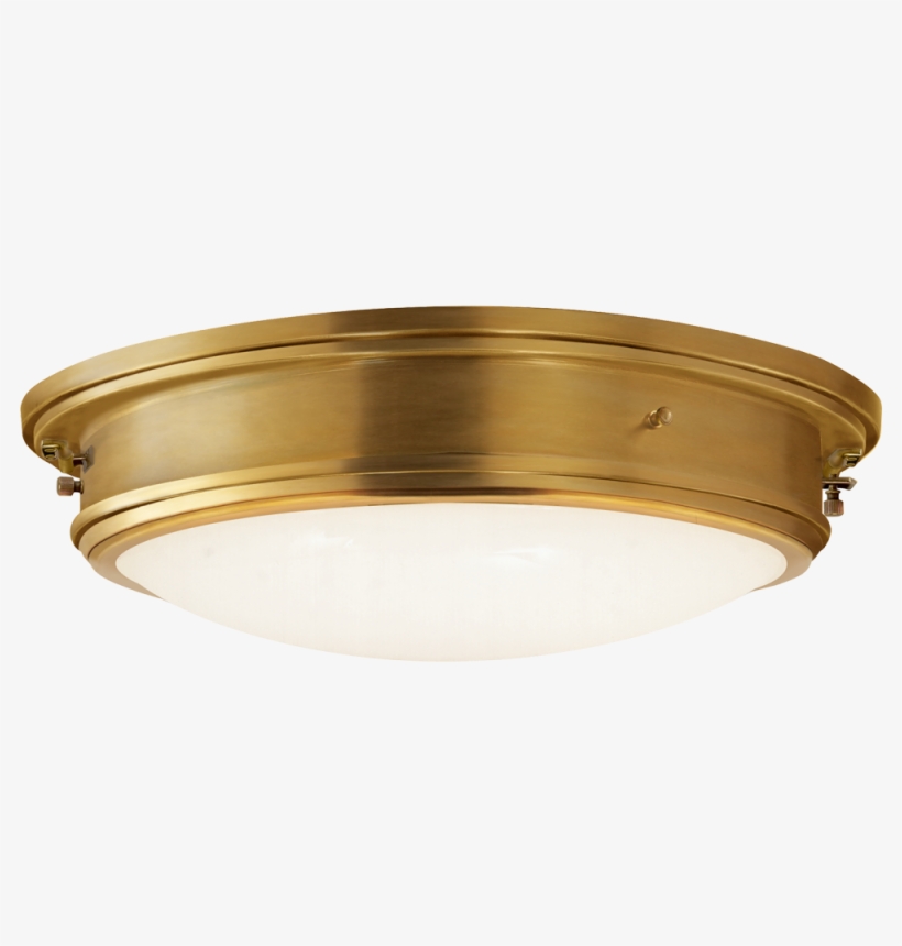 Marine Porthole Large Flush Mount In Natural Bra - Ceiling Fixture, transparent png #9482415