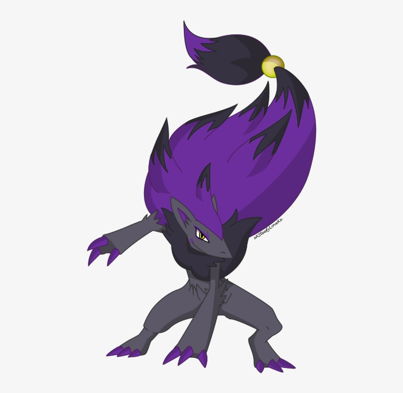 Grey Zoroark, transparent png #9482930
