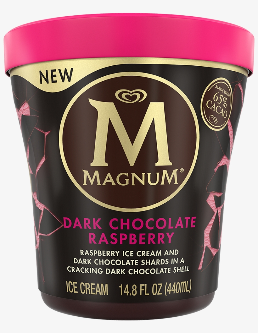 Magnum Dark Chocolate Raspberry - Magnum Dark Chocolate Raspberry Ice Cream, transparent png #9483607