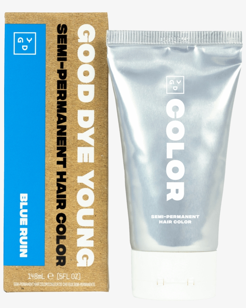 Good Dye Young Blue Ruin Semi Permanent Hair Color - Cosmetics, transparent png #9484226