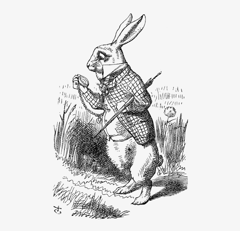 White-rabbit - John Tenniel White Rabbit, transparent png #9484529