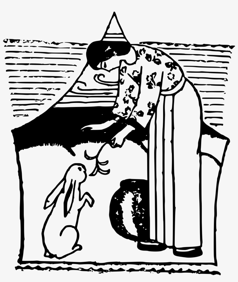 This Free Icons Png Design Of Lady And Rabbit, transparent png #9484593