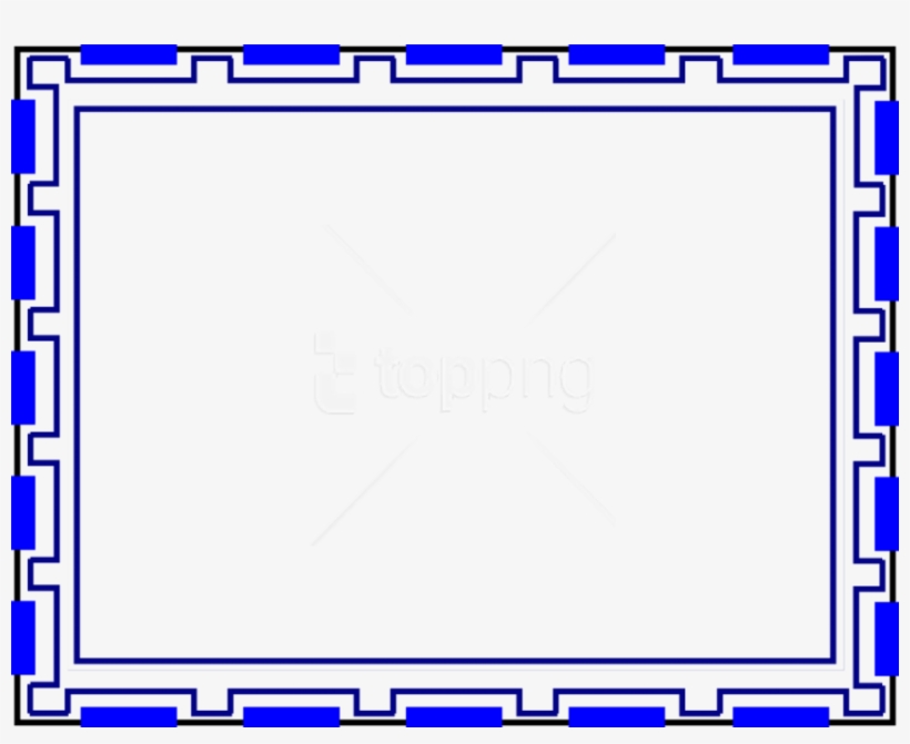 Free Png Blue Border Frame Png - Blue Borders And Frames, transparent png #9485132