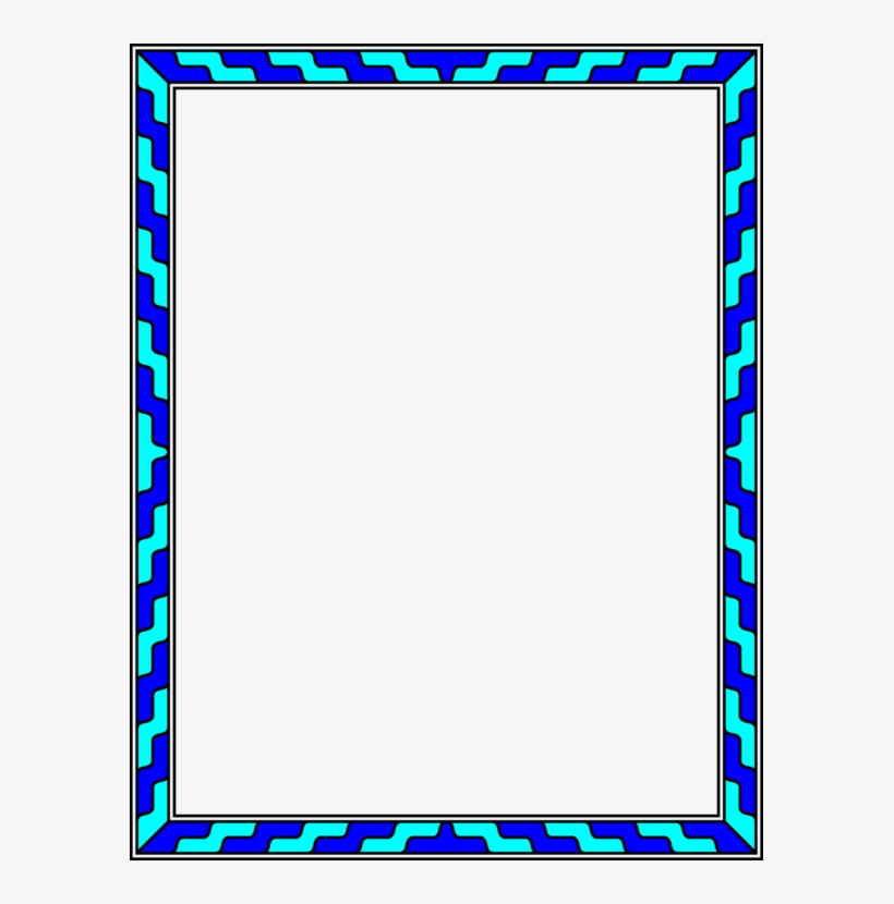 Picture Frames Computer Icons Blue Color Display Device - Blue Color Frame, transparent png #9485226