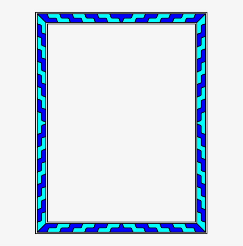 Picture Frames Computer Icons Blue Color Display Device - Blue Color Frame, transparent png #9485226