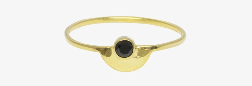 Half Circle Ring Gold - Ring, transparent png #9485677
