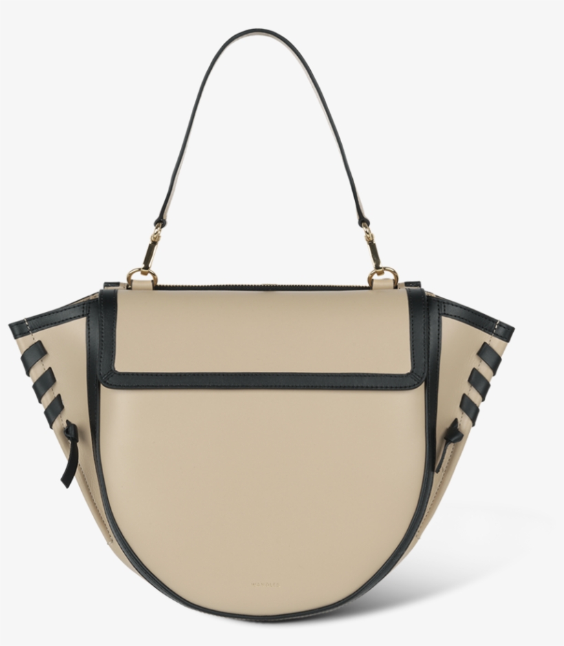 Hortensia Bag Medium Paper Black Frame - Shoulder Bag, transparent png #9485895